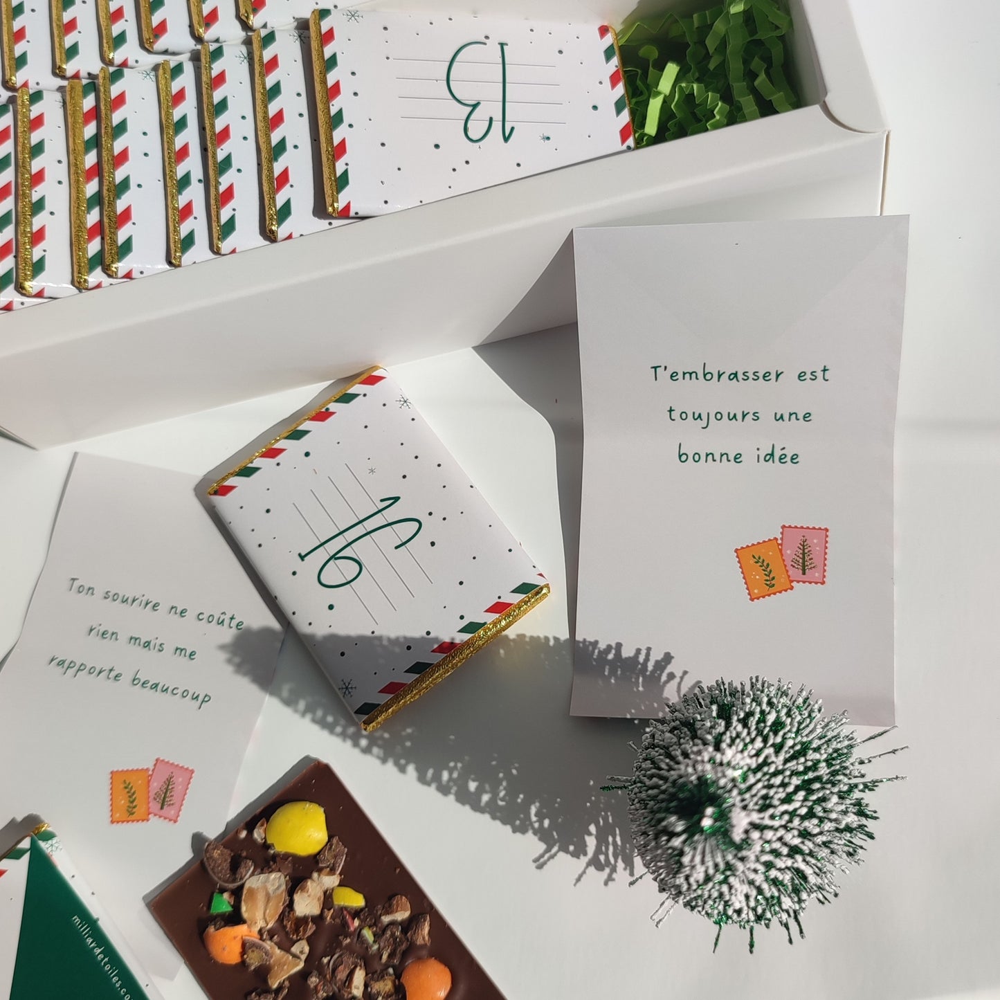 Calendrier de l'avent personnalisable - EN PRÉCOMMANDE
