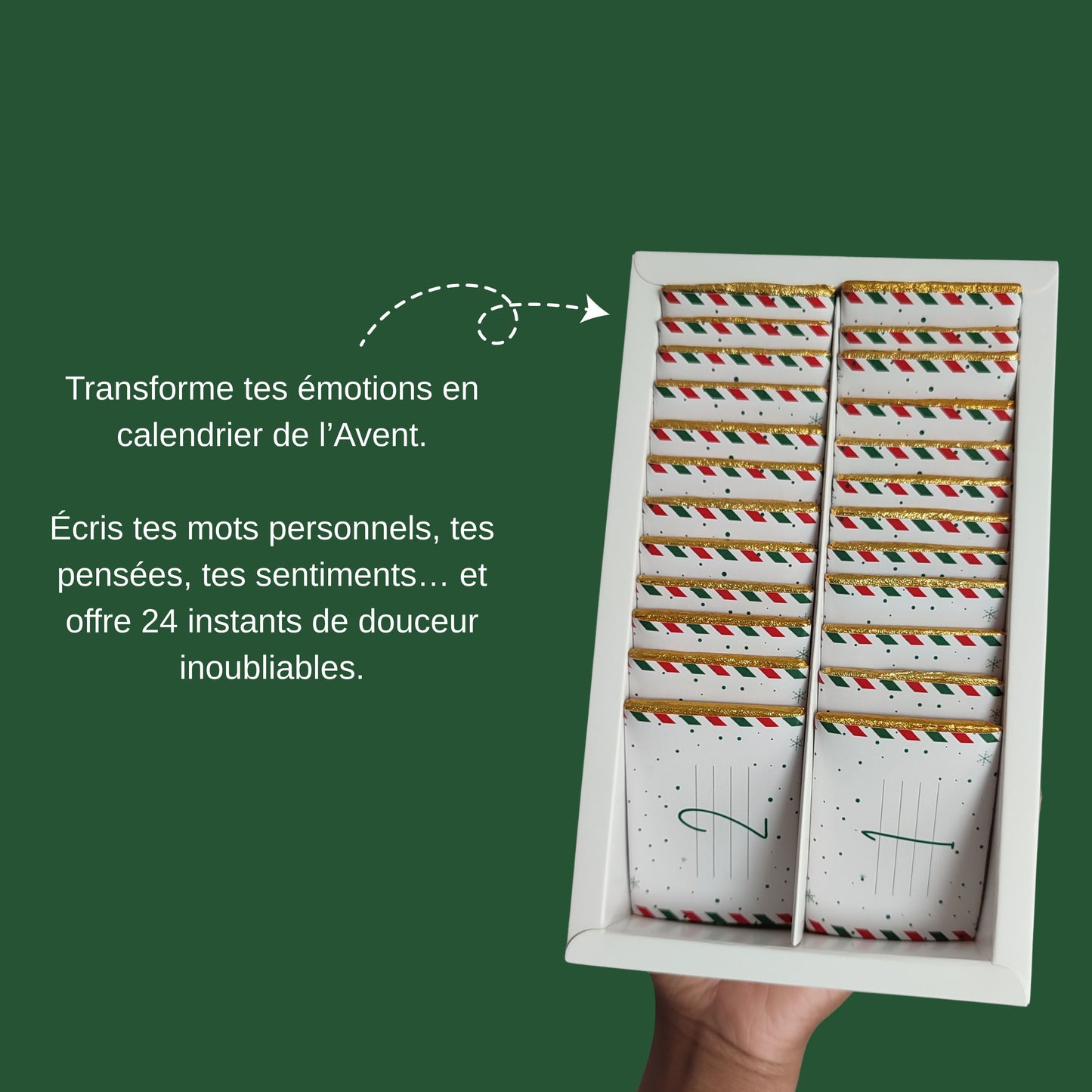 Calendrier de l'avent personnalisable - EN PRÉCOMMANDE