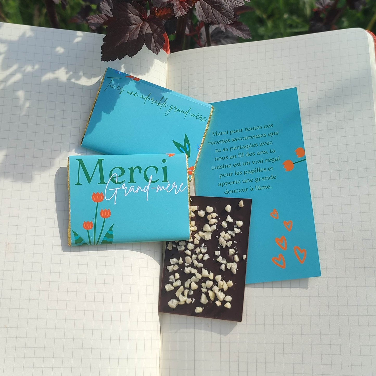 Boîte de 12 chocolats - Merci grand-mère