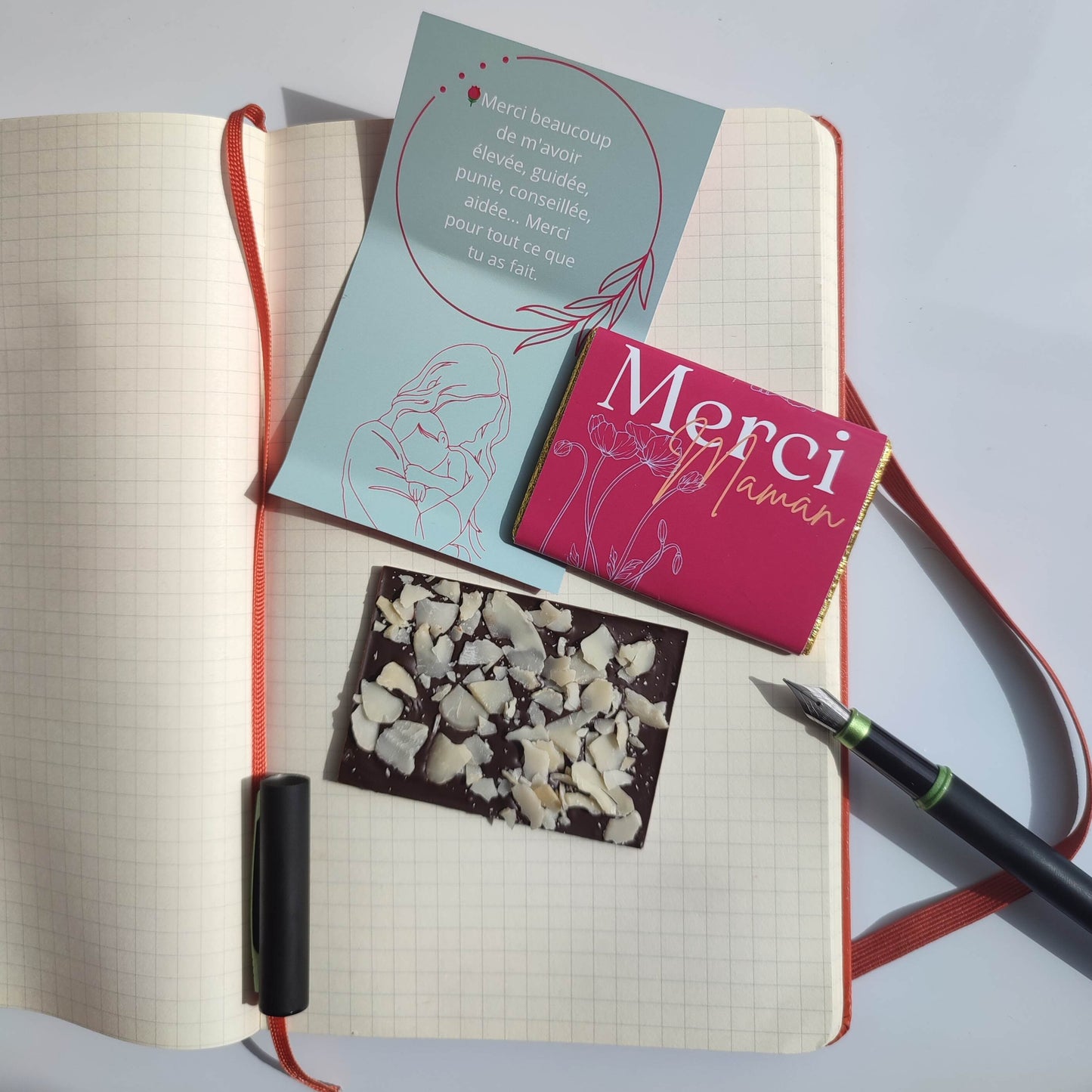 Boîte de 12 chocolats- Merci maman