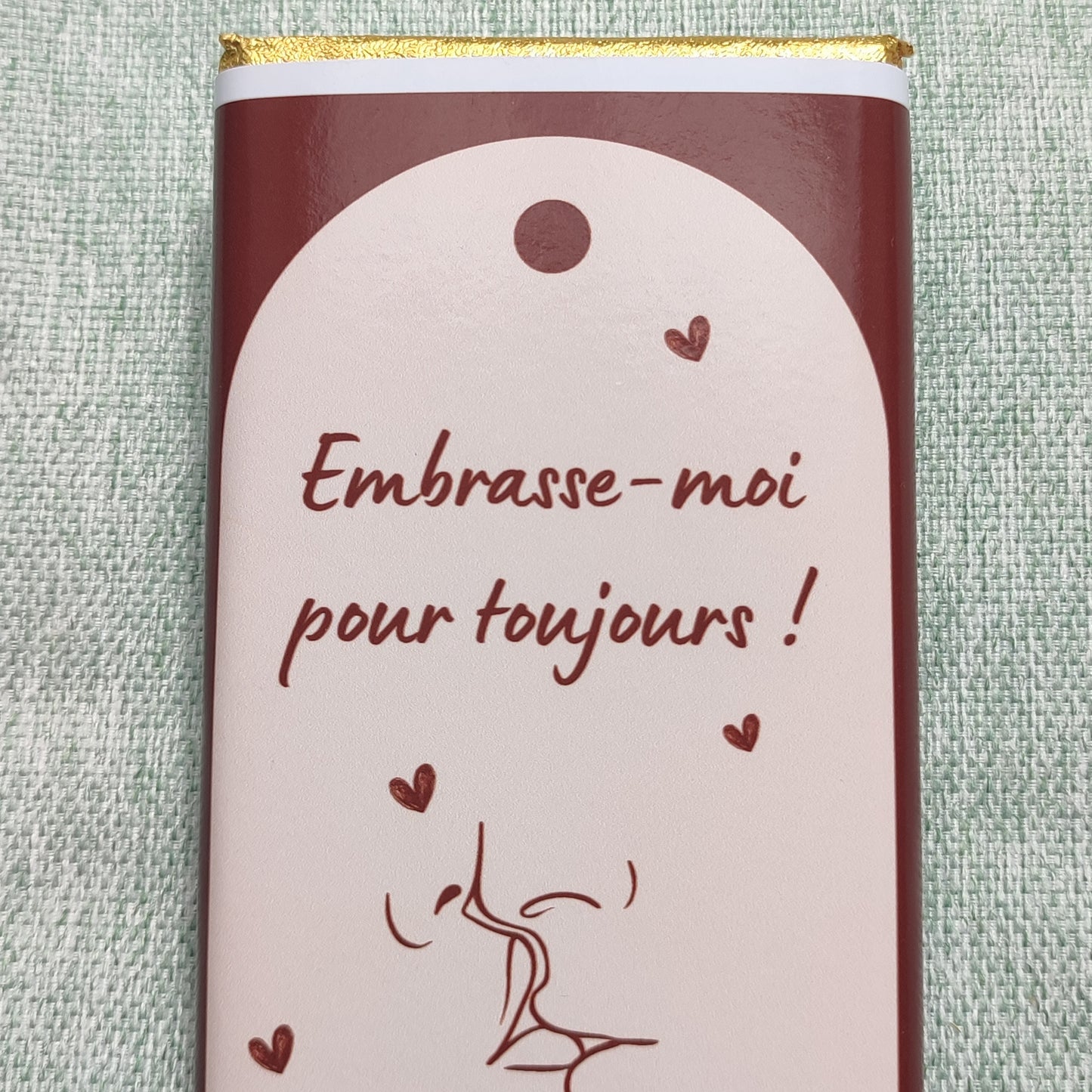 Tablette de chocolat, embrasse-moi pour toujours