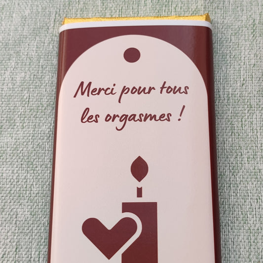 Tablette de chocolat, merci pour tous les orgasmes