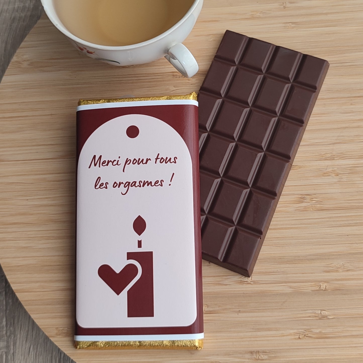 Tablette de chocolat, merci pour tous les orgasmes