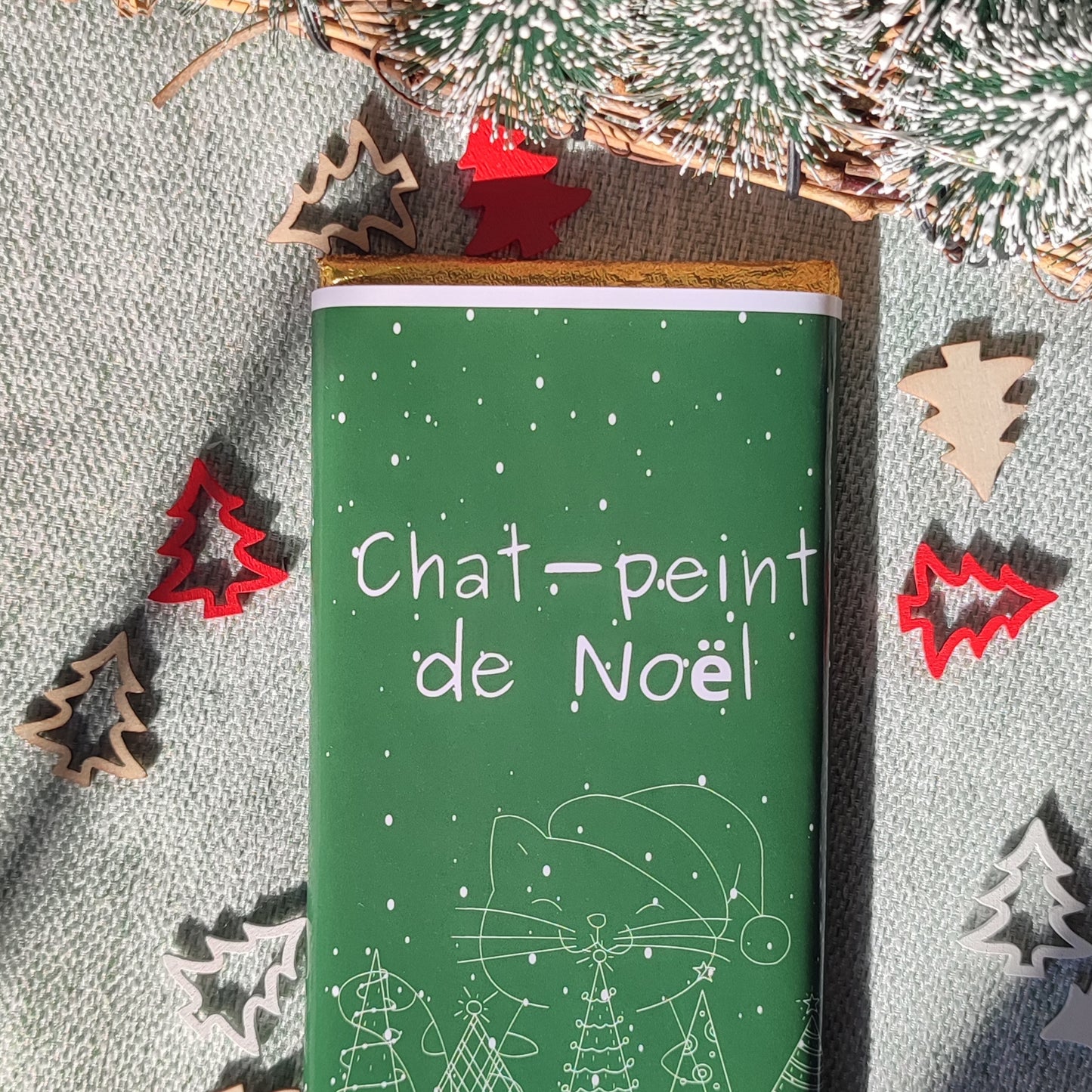 Tablette de chocolat, Chat-peint de noël