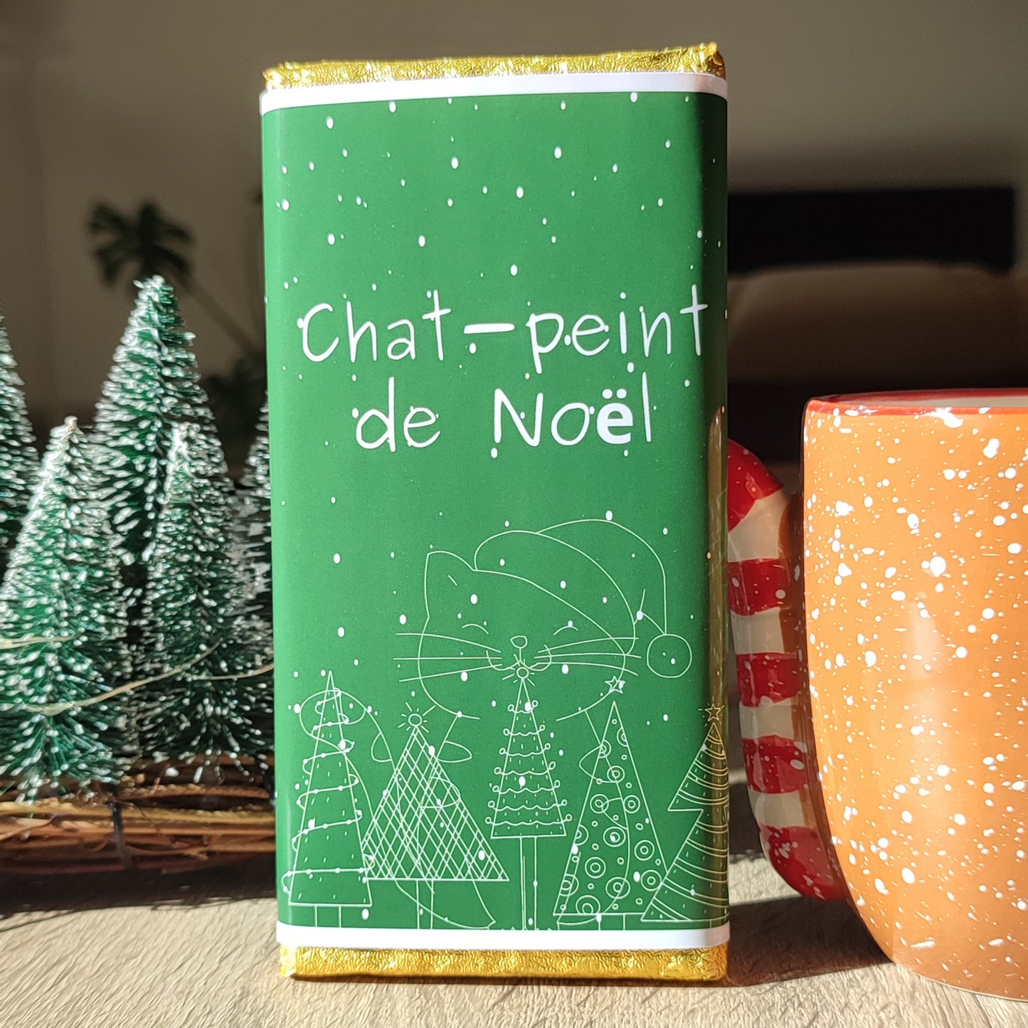 Tablette de chocolat, Chat-peint de noël